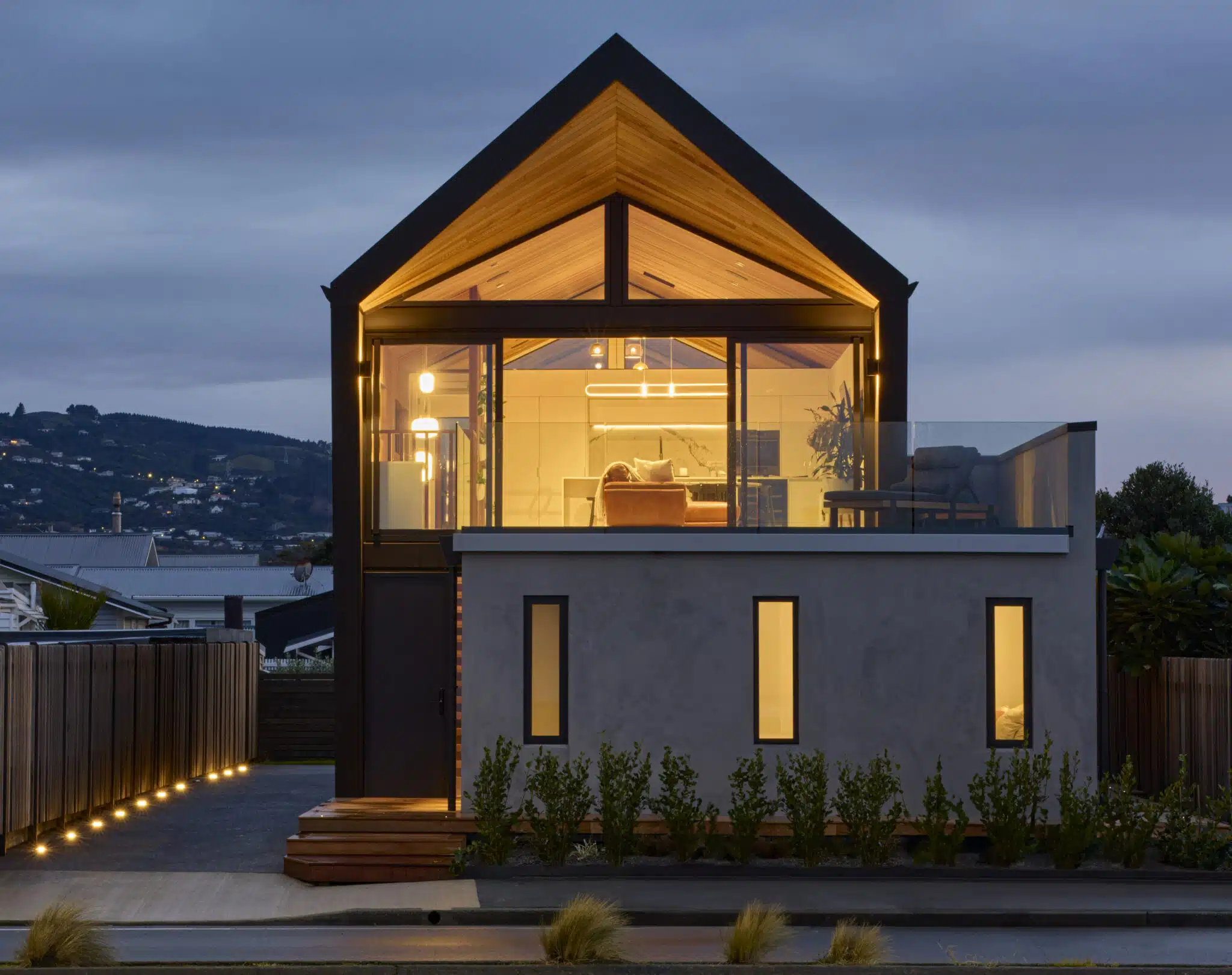Sophisticated lighting on the Petone Esplanade