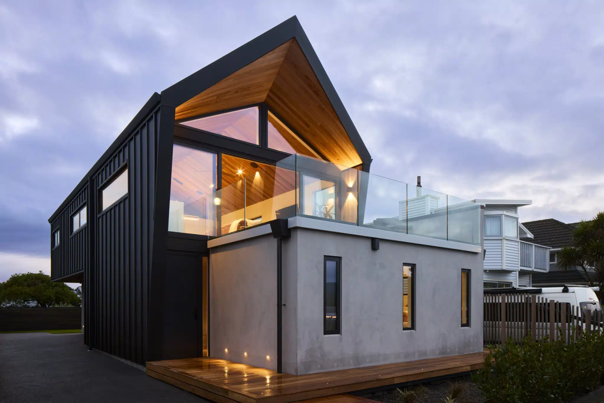Sophisticated lighting on the Petone Esplanade