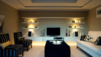 Jennian residential home, LED lighting