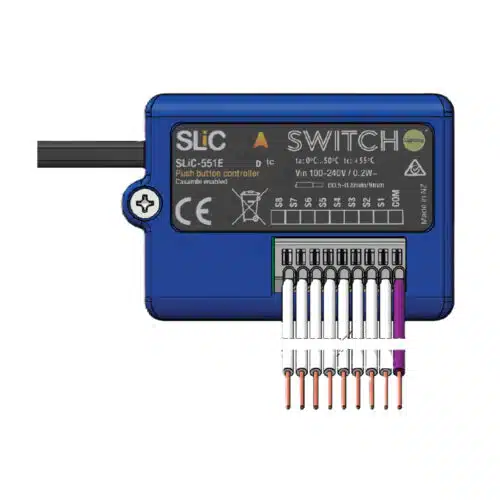 SLiC Push Button Controller, 8 Channel – Evolution. SLiC-551E