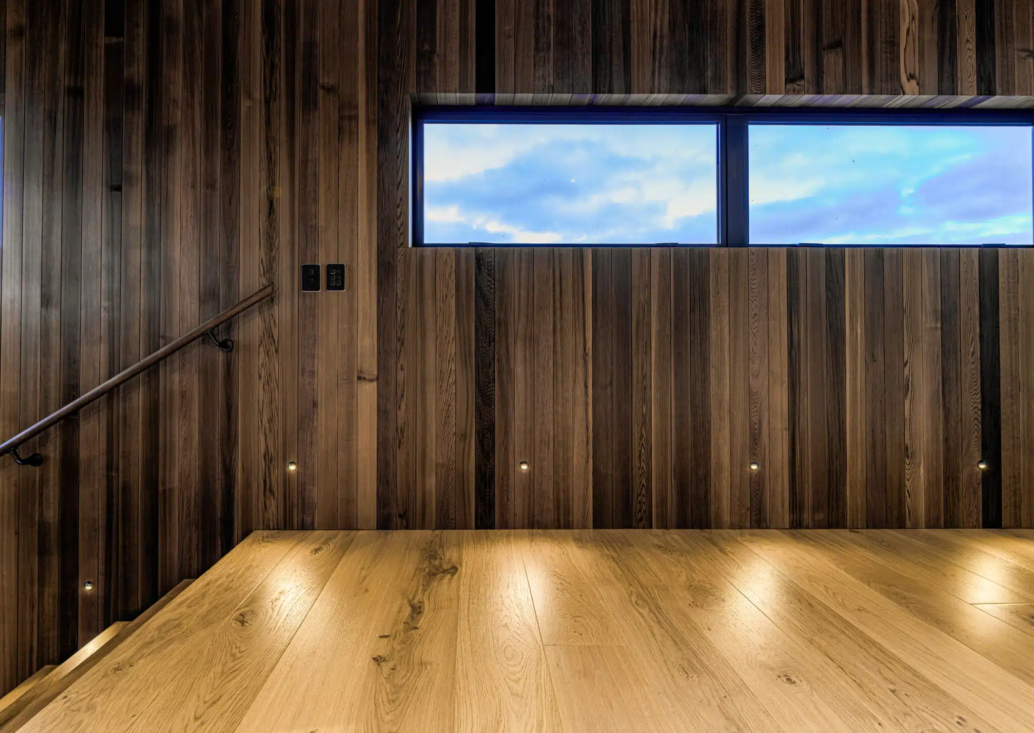Sophisticated lighting on the Petone Esplanade